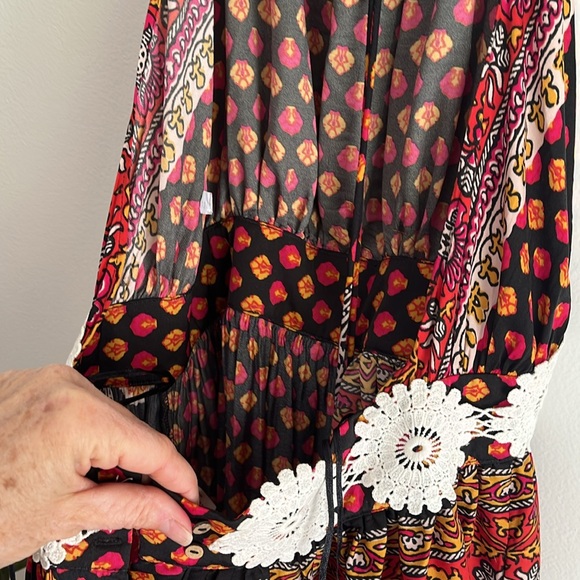 Free People rising sun harem jumpsuit NWOT Sz Sm bin f - Picture 5 of 8